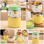 Premium 2 Layer Bento Box - Assorted Colors - Image 3