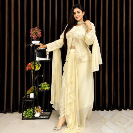 Royal Ivory Ruffle Fusion Set