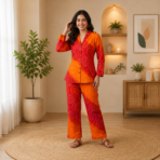 Bandhej Print Co Ord Set - Image 4