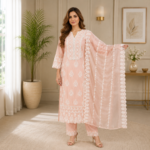 Chikankari Cotton Suit Set