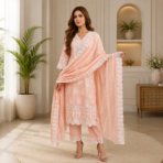 Chikankari Cotton Suit Set - Image 2