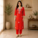 Gotta Patti Cotton Kurti Pant Set