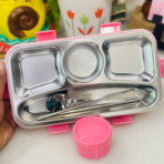 4 Grid Stainless Steel Lunch Box - Image 5