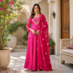 Premium Georgette Leheriya Skirt Set