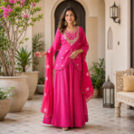 Premium Georgette Leheriya Skirt Set - Image 2