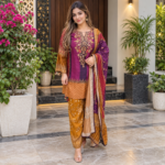 Muslin Silk Handwork Farshi Suit Set