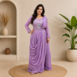 Chinon Handwork Drape Skirt Set