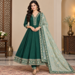 Premium Vichitra Silk A Line Suit Set - Image 6
