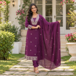 Premium Cotton Embroidered Suit Set